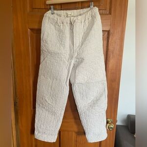 Madewell quilted drawstring pants